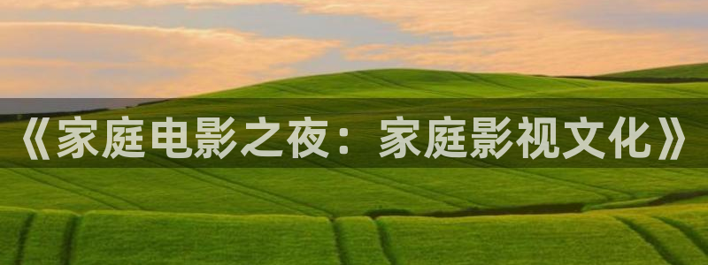 可可影视下载官方正版：《家庭电影之夜：家庭影视文化》
